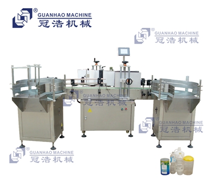 全自動圓瓶貼標機(帶轉盤)